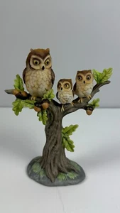 Vintage Enesco Mutter Eule und 2 Babys, #88283 - Bild 1 von 4