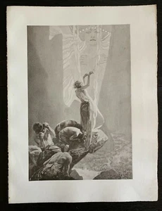 Alphonse Mucha's Le Pater: Hallowed Be Thy Name (Sepia Plate), 1899 - Picture 1 of 1