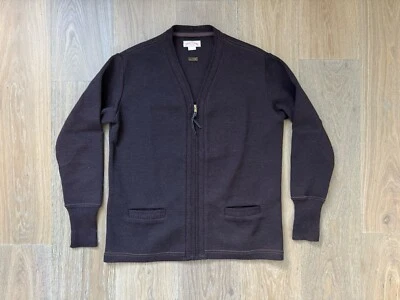 NEW The Real McCoy’s | Wool Bordeaux Cardigan | size 38 | Clutch Cafe - Image 1 of 4