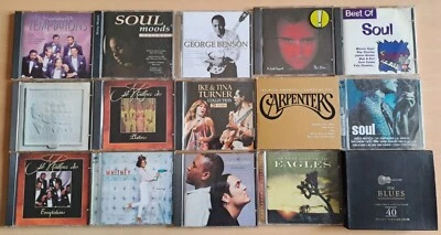 Lot de 18 Cd album audio Temptations, Blues, Soul, Whitney, Tina, Carpenters,etc - Photo 1/2