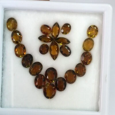 11.46cts Oval Marquise Natural Multi Color Dravite Tourmaline Loose Gemstone Lot - Image 1 of 4