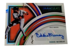 L@@K 2022  Eddie Murray  Immaculate Panini Auto Card 1/1  RARE !