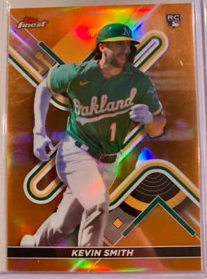 Kevin Smith Oakland Athletics ROOKIE 2022 Topps Finest Orange 11/25 - Image 1 of 2