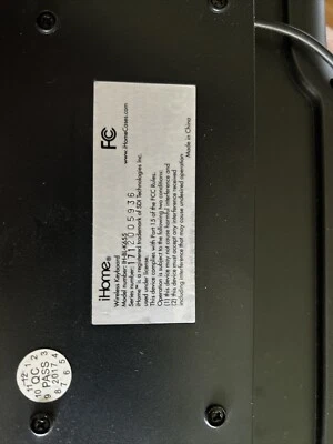 iHome IH-BL-K655 Black Wireless Keyboard - Image 1 of 2