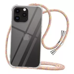  for Crossbody Case with Adjustable Lanyard Neck Strap Soft iPhone 14 Pro - Picture 1 of 8