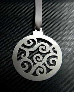BAUBLE Patrón decorativo Diseño Decoración Árbol de Navidad Colgante Ornamento Regalo - Imagen 1 de 2