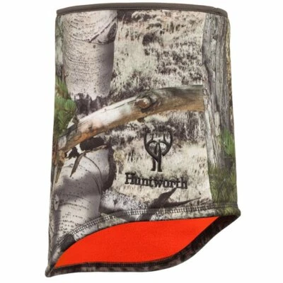 Mossy Oak Mountain Camo Fleece Neck Gaiter Hunt Gear Blaze Reverse Water Repel - Image 1 of 4