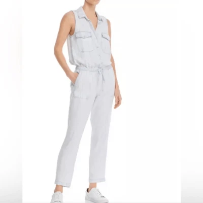 Bella Dahl Sleeveless Button Front Jumpsuit - Image 1 of 4