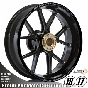 Perfiles Adhesivos Ruedas Plata Azul For Moto Guzzi 750 V7 III Stone 2020-2020 - Imagen 1 de 2