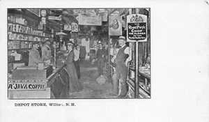 NH-Wilton, New Hampshire-Interior view of the Depot Store c1910 A23 - Picture 1 of 2