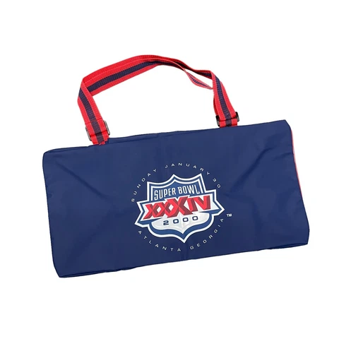 Vintage Super Bowl 2000 Duffle Bag Logo Atlanta Georgia Rams Titans Retro Cover