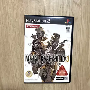 Metal Gear Solid 3 Snake Eater CIB JAPAN Ver PS2 Playstation 2 - Picture 1 of 7