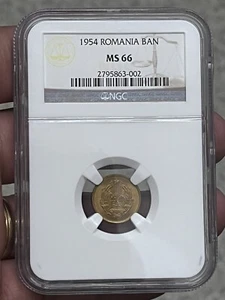 Rumänien, Romania 1 ban 1954 NGC MS66 - Picture 1 of 4