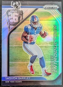Saquon Barkley, New York Giants, Panini Prizm 2018, Rookie-Karte - Bild 1 von 2