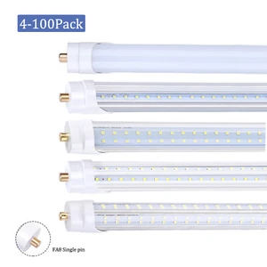 T8 8FT FA8 Single Pin Led Tube Light Bulbs 45W 65W 90W 8 Foot Led Shop Lights - Picture 1 of 24