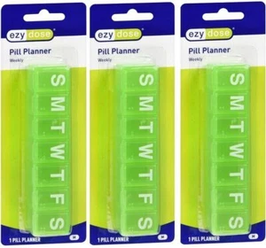 EZY DOSE Weekly (7-Day) Pill Organizer (3 Pack) - Picture 1 of 1