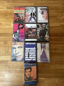 DAVID BOWIE - Cassette Tape X 10 - Some Rare Titles Joblot Bundle - Picture 1 of 7