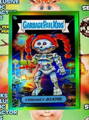 Gpk 2020 Chrome Series 3 Chromey Joanie ~Green Refractor~ #247/299 🦴🤖 #AN8b - Image 1 of 2