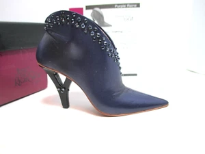 Just The Right Shoe "Purple Raine" item 25311 Purple stone studded ankle boot - Picture 1 of 6