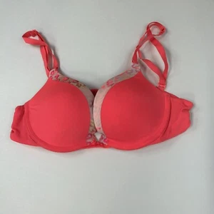 PINK Victorias Secret 34A Campus Pushup Bra Padded Underwire #1428 - Picture 1 of 13