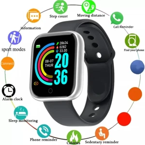 D13 Smart Watch Fitness Tracker Men Women Sports Watch Message Reminder - Zdjęcie 1 z 21