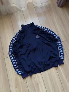Kappa × Streetwear × Vintage Kappa Vintage Navy Zip Track Jacket Size S - Picture 1 of 3