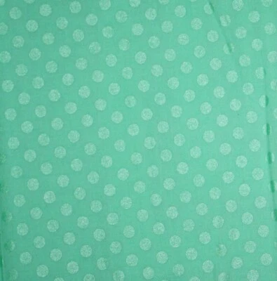 Tela de acolchado de algodón 1 yarda Robert Kaufman verde perlado brillo lunares Foto 1 de 2