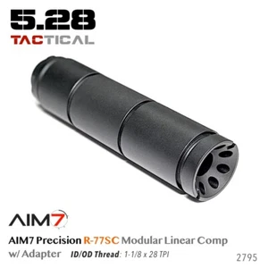 AIM7 R-77SC Modular Linear Comp Multi 223, 30CAL,9mm CNC Aluminum Black - Picture 1 of 9