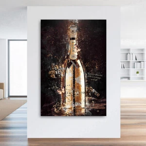 Leinwand Bild Lifestyle Champagner Pop Art Wand Bilder Kunstdruck Wanddeko - Bild 1 von 5