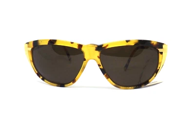 Lunettes De Soleil Femme Plastique Années 80 Vintage Marron Neuf MARTA MARZOTTO - Photo 1/4