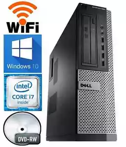 Dell OptiPlex 7010 Desktop Computer PC i7 16GB RAM 512GB SSD WiFi Windows 10 Pro - Picture 1 of 4