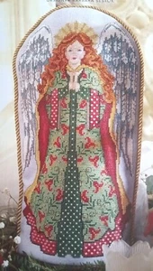 Cross Stitch "FAITH ANGEL TREE TOPPER" pattern ~ Christmas, floral - Picture 1 of 1