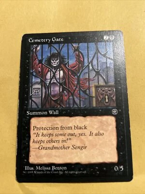 Cemetery Gate, MTG Homelands (1995) Common Black Creature NM - Image 1 of 2
