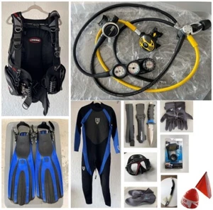 Tauchausrüstung BCD/Weste,Atemregler,Flossen,Wet-Suit,Maske etc. - Bild 1 von 22