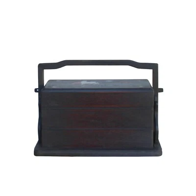 Traditional Vintage Chinese Multi Tray Wood Basket Box ws1056 - Image 1 of 4