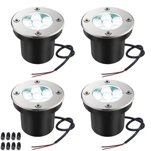 4PCS 5W LED Garden Lights IP67 Spotlight Yard Path Landscape Lighting Cool White - Picture 1 of 13
