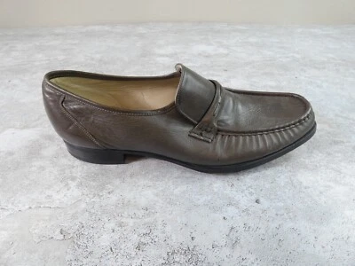 Мужские туфли Florsheim 10 D серые имперское качество без шнуровки мокасины нарядный комфорт - Изображение 1 из 4