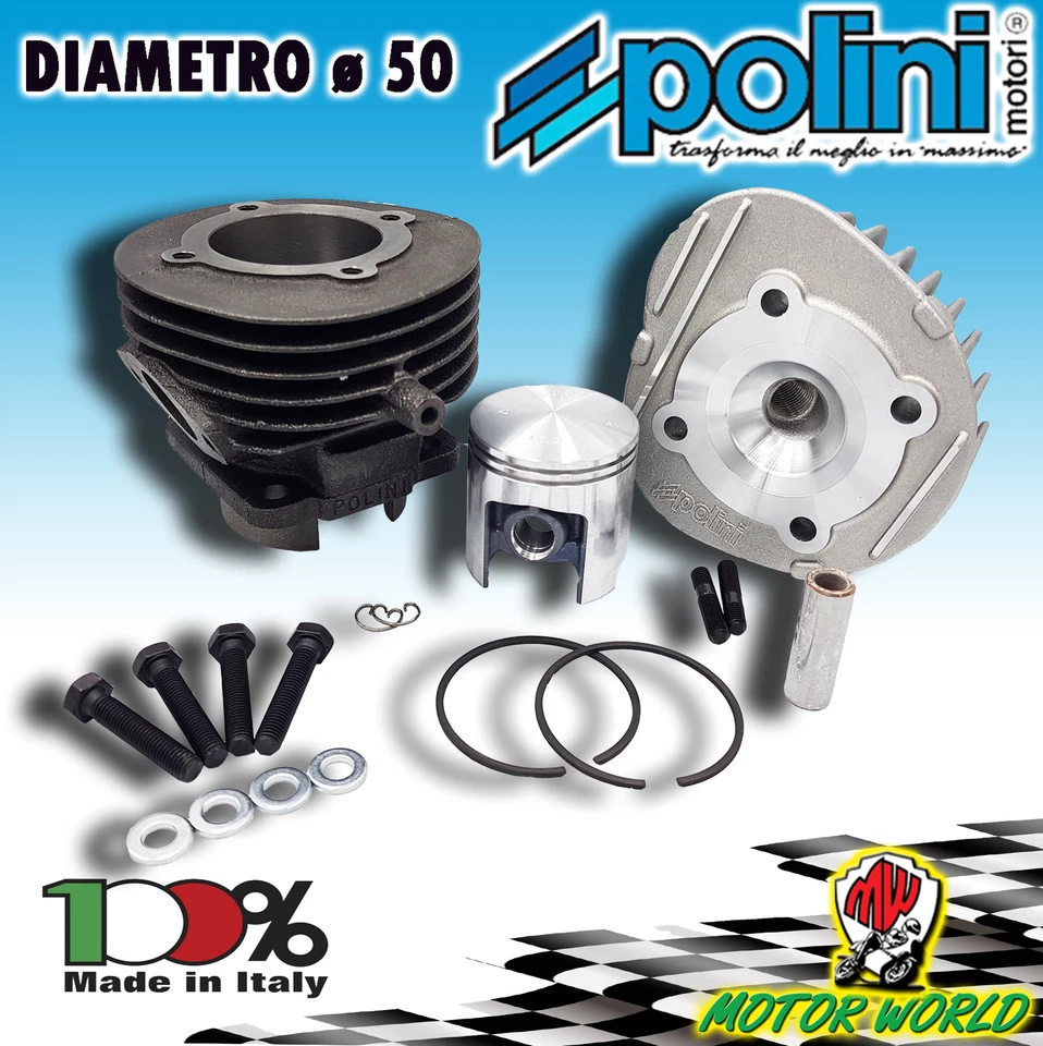 140.0059 Kit Cilindro Grupo Térmico Polini Hierro Vespa PK XL 50 - Imagen 1 de 1