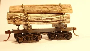 HO Skeleton Log Car Kit: makes 3 x 29' cars with wheels, couplings, brake detail - Picture 1 of 12