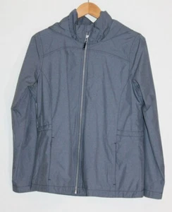 Cutter & Buck Light blue raincoat womens packable pocket hooded frontzip pockets - Picture 1 of 9