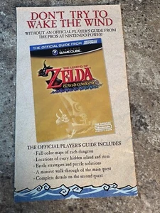 The Legend Of Zelda Master Quest Strategy Game Cube Wind Waker Guide Promo 2003 - Picture 1 of 10