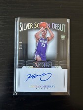 2022-23 Panini Noir Keegan Murray Silver Screen Debut RC Rookie Auto /99 Kings