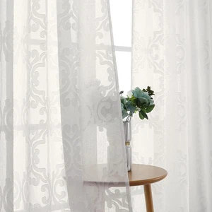 Semi Sheer Curtains 84 Inches Long for Bedroom Living Room, Solid Light Filte... - Picture 1 of 8