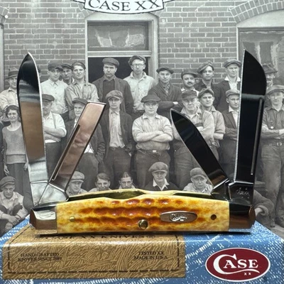 Case XX Congress 64052 Pocket Worn Harvest Orange Bone 2006 Model Mint In Box - Image 1 of 4