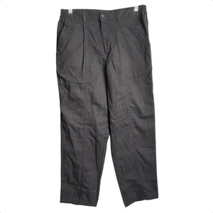 Pantalones de uniforme chino plisados delanteros negros Apparatus para niños talla 14 Husky nuevos sin etiquetas - Imagen 1 de 5