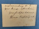 Florence Nightingale - great signature from a letter