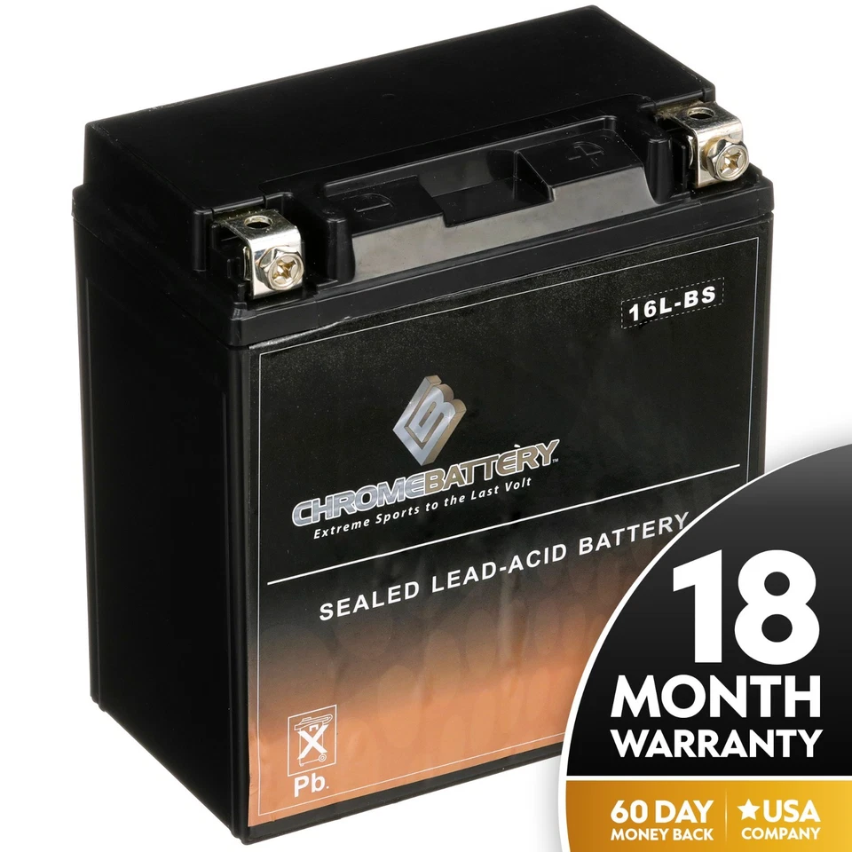 Batería AGM sellada YTX16L-B para motocicleta Kawasaki KZ1100-B, KZ1000-E ST, eje Foto 1 de 4