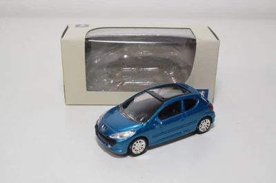 B86 1:64 3 INCH 3 POLLICI NOREV PEUGEOT 207 3 PORTE PORTE MET. MIB azzurro - Immagine 1 di 4