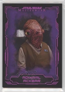 2016 Topps Star Wars Masterwork Lightsaber Purple 16/25 Admiral Ackbar #48 1j8 - Picture 1 of 3
