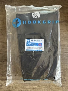 Hookgrip Long Neoprene 9mm Knee Sleeves Size XL NEW Weightlifting Powerlifting - Picture 1 of 3